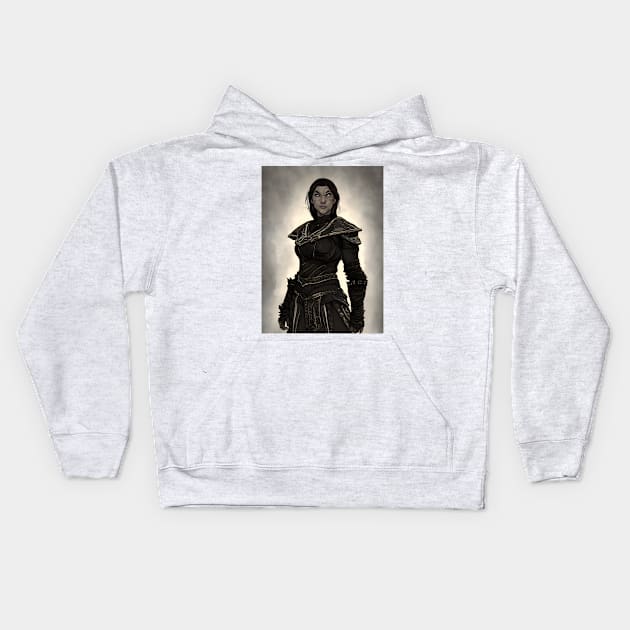 The Elder Scrolls - Thieves Guild Master Thief Kids Hoodie by AfroMatic